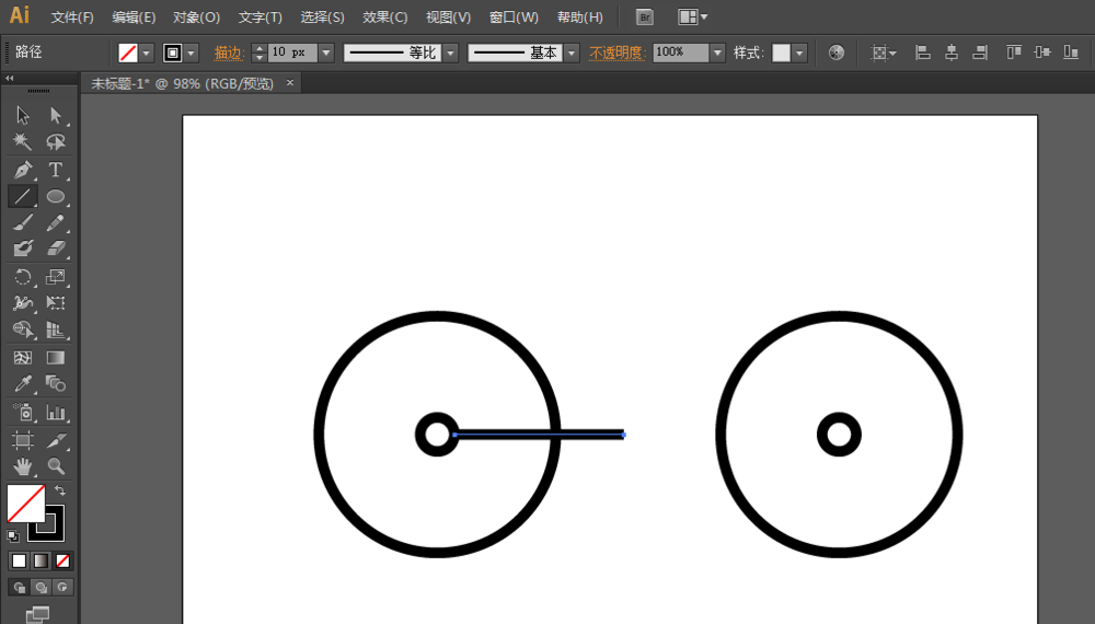 AI基础教程，怎么画自行车的logo标志3~.png