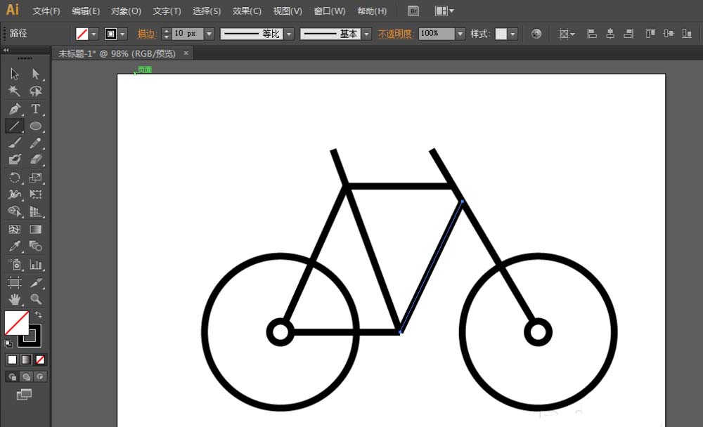 AI基础教程，怎么画自行车的logo标志4.jpg