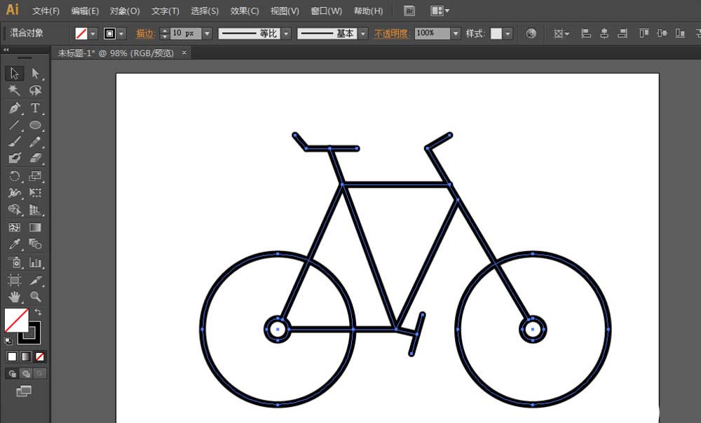 AI基础教程，怎么画自行车的logo标志5.jpg