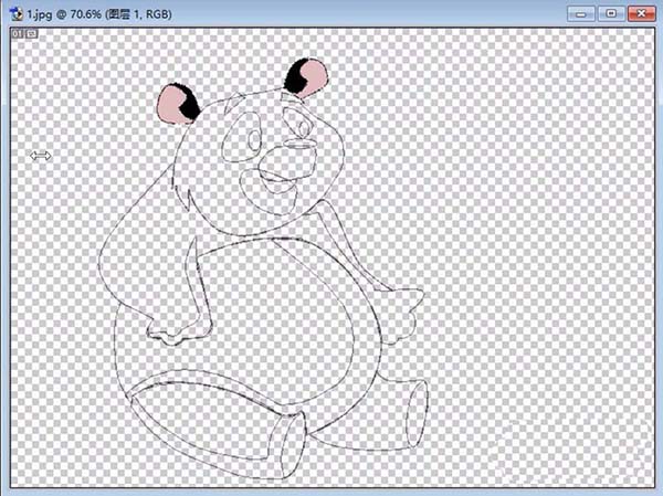 PS手绘教程，PS怎么手绘卡通熊猫3.jpg