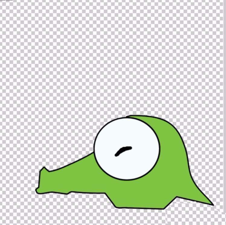 PS新手教程，PS绘制一个鳄鱼头像的步骤4.jpg