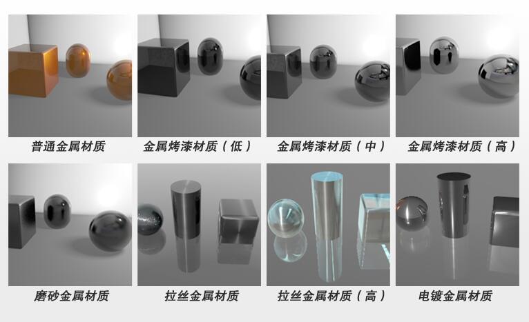 C4D中各种金属材质的调配方法.jpg