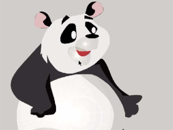 PS手绘教程，PS怎么手绘卡通熊猫