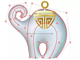 ​犀牛珠宝建模教程，教你Rhino6细分建模玉象吊坠的方法