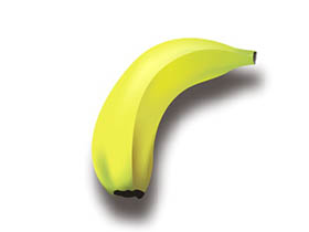 cdr绘图教程，教你CorelDRAW五步绘制逼真香蕉效果图