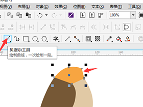 超简单cdr矢量图实例绘图教程，手把手教你小鸟的绘图方法与技巧